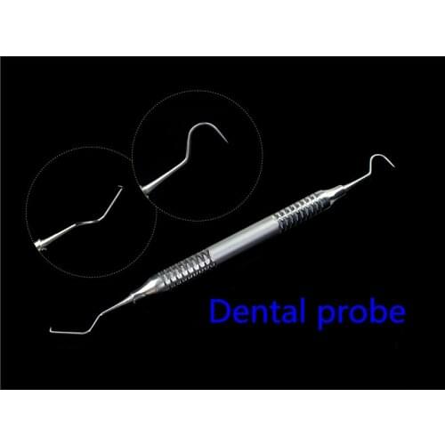 Medical instrument Double End Dentist Teeth Clean Pick Stainless Steel Dental Tool Product Hygiene Explorer Probe Hook Toothpick