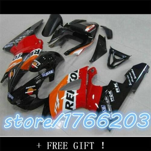 Nn Of cheap selling motorcycles from repsol YZF R1 YZF - R1 YZF1000 YZFR1 2000 2001 red fairing black body orange