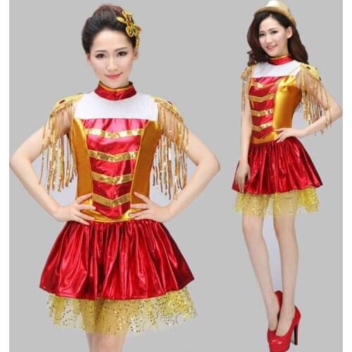 New Cheerleading Dress Adult Costume Jazz Dance Fashion Sequin Latin Dance Costume Stage Performance
