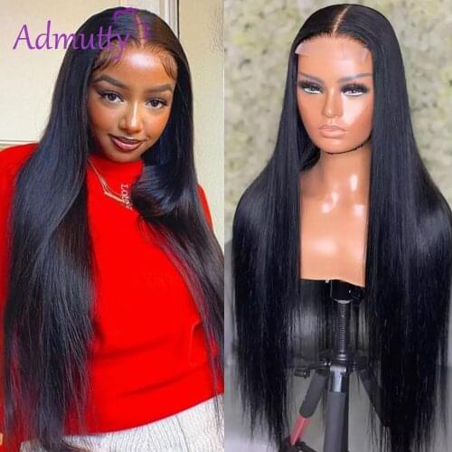 30 Inch Lace Front Human Hair Wig 13*4 Straight Lace Closure Wig Pre Plucked With Baby Hair Peruvian Deep Part Lace Wig 4*4