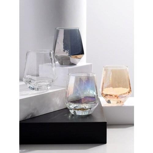 Nordic Tableware Crystal Whiskey Glass Cup Wine Brandy Liquor Beer Glass Cup Wine Glass For Home Bar Party