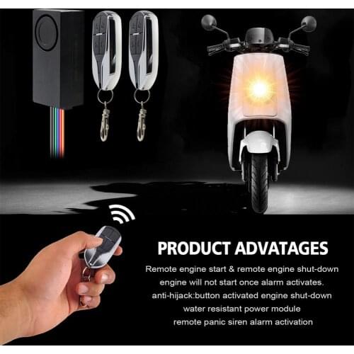 Remote Start Motorcycle Burglar Alarm Anti-theft System Alarma Moto Anti-robbing Speeding Reminder With Car Search Function