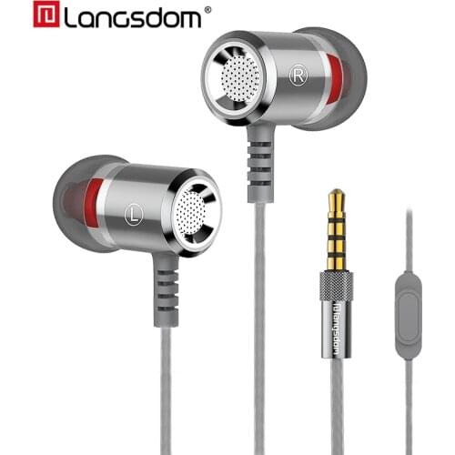 Langsdom M400 Wired Headphones in-ear Earphone Gaming headsets Super Bass Stereo Earbuds With Microphone For PC MP3 Xiaomi OPPO