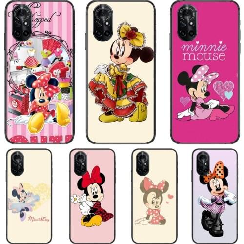 Disney World Mouse Clear Phone Case For Huawei Honor 20 10 9 8A 7 5T X Pro Lite 5G Black Etui Coque Hoesjes Comic Fash design