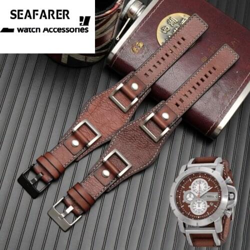 Genuine Leather For Fossil JR1157 Watch Band Accessories Vintage Style Strap With High Quantity Stainless Steel Joint 24mm