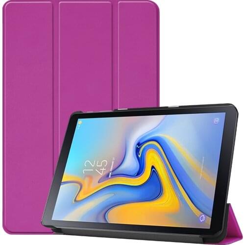 Auto Sleep Wake Fold Case For Samsung Tab Advanced 2 10 inch SM-T583 Release PU Leather Smart Trifold Stand Tablet Case