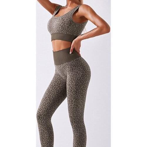 Workout clothes for women Sportswear Fitness Seamless Yoga Set Snake Print Sport Suit Legging Set Gym Outfit Yoga Woman Set