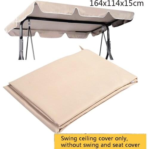 Anti-UV Swing Top Cover Green Top Cover Beige Swing Canopy Porch Outdoor Waterproof Outdoor Swing Chair Hammock
