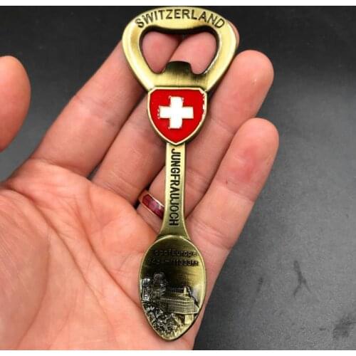1Pc Hot Sale Exquisite Switzerland Travel Metal Refrigerator Magnetic Stickers Tourist Souvenir Fridge Magnet Gift Home Decor