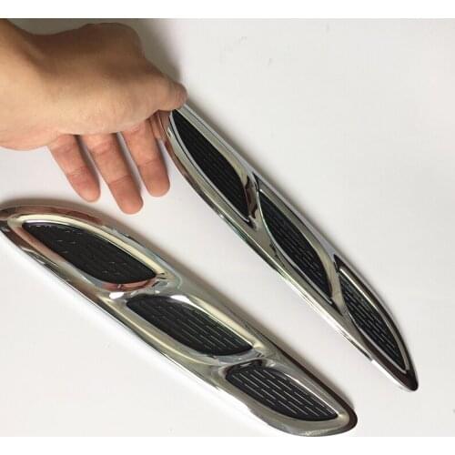 2pc Universal Air Net Decal Sticker For Car Door Hood Side Flow Vent Fender Intake Grille