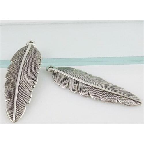 2pcs Antique Silver Zinc Alloy Leaves Charms Pendants DIY Jewelry Findings Accessories 12512