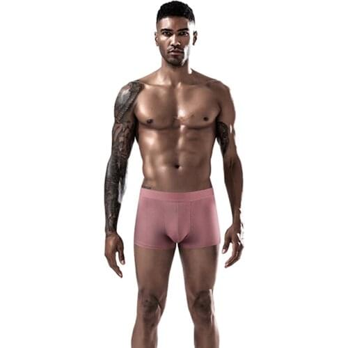 4 Pcs/Lot Mens Boxer Briefs Are Soft And Comfortable High-Quality Sexy Men Underwear