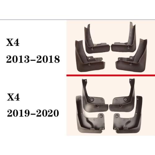 New 4pcs Car Mudguards For 2013-2020 BMW X4 X4M sports fender modified mud retaining skin Splash Guards Fender Flares Mud flap