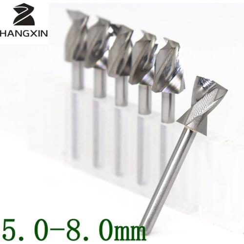 5.0-8.0mm Metalworking Center Drilling Tungsten Carbide PCB Drill CNC Router Wooden Cutter 10PCS Set Drill Bit Machine Accessori