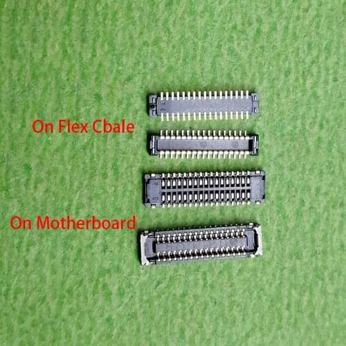 5pcs 34pin LCD Display FPC Connector For Huawei Nova7SE Nova 7SE P40 Lite 5G Enjoy 9 Mate10 Honor 10 Lite 30S Plug On Board Flex
