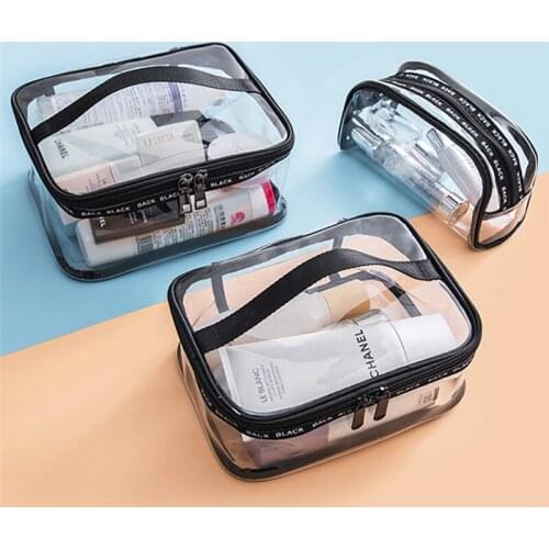 5Pcs/set PVC Cosmetic Bag Waterproof Women Make Up Case Travel Clear Makeup Beauty Wash Organizer Bath Toiletry U3