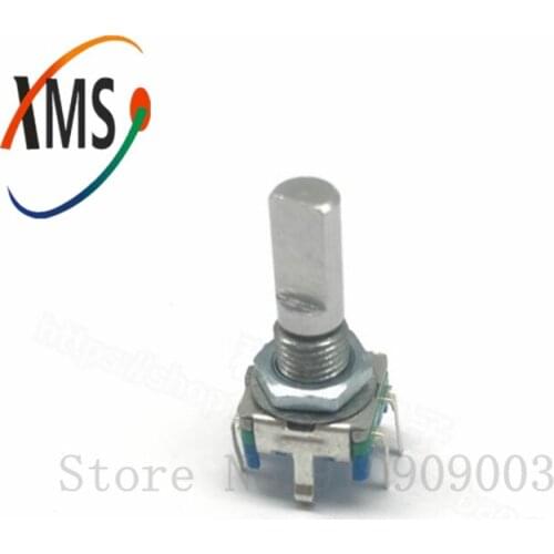 5PCS Half axis rotary encoder,handle length 20mm code switch/ EC11 / digital potentiometer with switch 5Pin