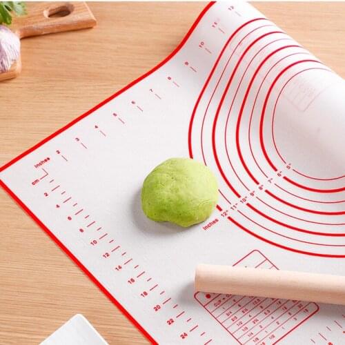 Non-Stick Silicone Fiber Rolling Dough Mat Pizza Dough Maker Pastry Cake Baking Liner Pad Kitchen Gadgets Kneading Accessories
