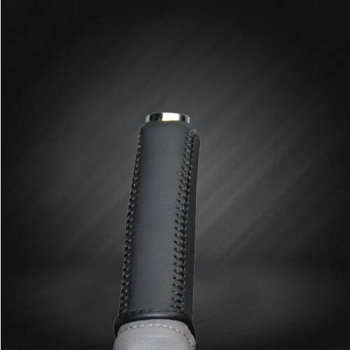 Car Hand Brake Covers Top Layer Leather Case for Chevrolet Cruze 2015 Handbrake Grips Genuine Cover Auto Handbrake