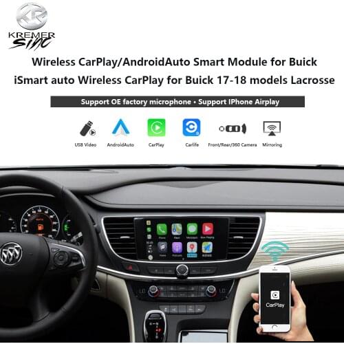 Wireless CarPlay AndroidAuto Retrofit Box for Buick Wireless CarPlay for Buick Lacrosse 17-18 model Wireless Carplay Mirroring