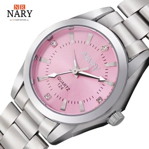New Ladies Watches Top Brand Luxury Quartz Watches Stainless Steel Watch Women Fashion Casual Pink Watches reloje mujer 2020