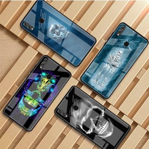 Death Prayer Grim Reaper Tempered Glass Phone Case For Huawei P20 P30 P40 P40 Lite Pro Psmart Mate 20 30 Cover Shell