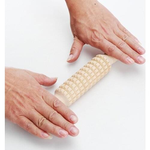 Pottery Art Mud Wooden Rolling Mud Stick Pottery Art Clay Forming Tools Printing Texture Mud Stick Mud Workshop Tools