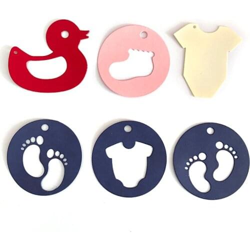 New Design Label Tag Craft Metal Cutting Dies Clothes Duck Decoration Scrapbook Album Paper Card Craft Embossing Cut Dies