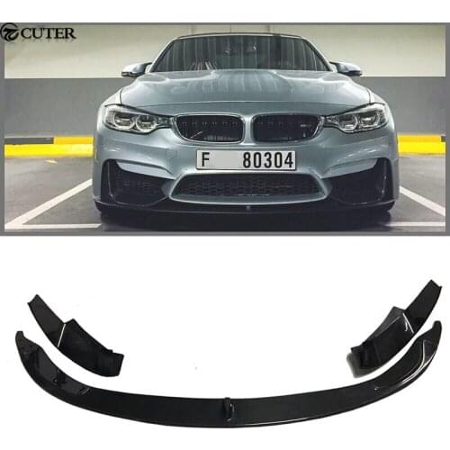 F82 M4 MP Style Carbon Fiber Front Lip Auto Car Bumper Lip Spoiler For BMW F82 M4 bumper 2014UP