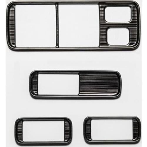 Car Door Armrest Window Switch Buttons Cover trims BLACK for Honda CRV CR-V 3rd Generation 2007-2011 Car Accessories Styling