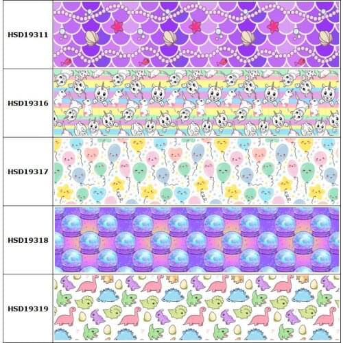 Craft Cartoon Printed Grosgrain/Satin Ribbon for DIY Sewing Hairbow Accessories Decoration Headwear Decoration 38MM 75 MM 10Yard