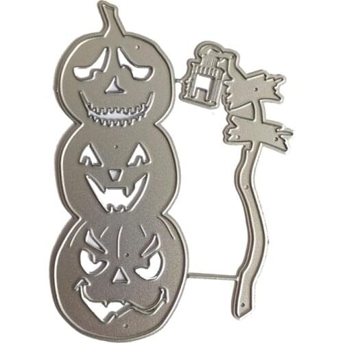 Halloween Pumpkin Metal Cutting Dies Stencil DIY Scrapbooking Album Paper Card Template Mold Embossing Decoration