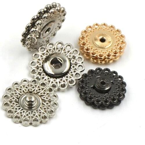 Snap Button Metal High Quality Sewing Clasp Closures Clothing Bag Jacket Overcoat Accessories Invisible Repair Fastener DIY
