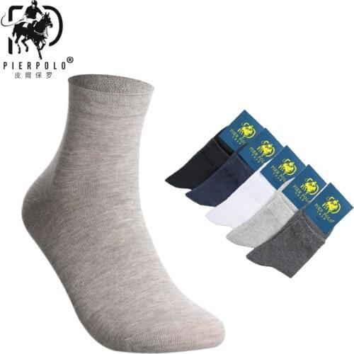 PIER polo male socks 5 pairs Pure mesh mesh breathable casual men Polo socks Casual Cotton Meias Brand Business Man Socks Sox