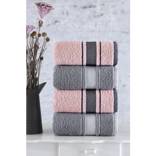 Cotton Towel Set 50 X85 4 PCs 100 COTTON Turkish Made Quality Product Fashionable Design Convenient Hand And Face towel Water Absorbent 2021 Trend
