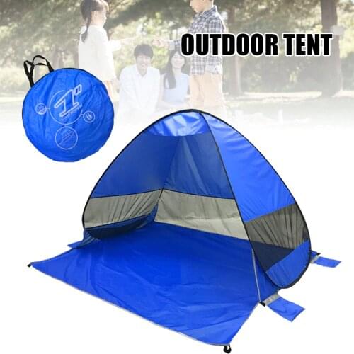New Pop Up Tent Automatic Instant Tent Portable Beach Tent Water Resistant Sun Shelter with Storage Bag Fits 2-3 People N66
