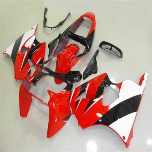 Fit Injection molding fairings for Kawasaki ZX-6R 2000 2001 2002 custom fairing kit Ninja 636 ZX6R 00-02 red black white set