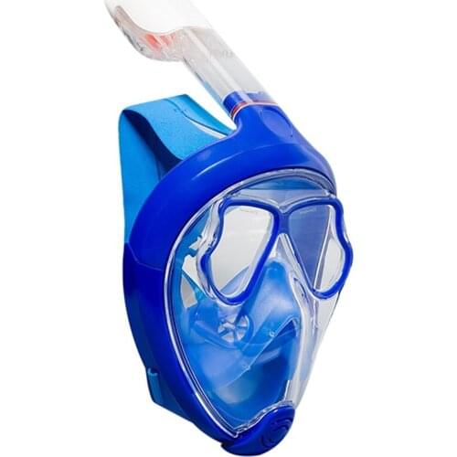 Full Dry Snorkel Mask Changeable Myopia Glasses Full Face Design Underwater Anti Fog Snorkeling Diving Mask Prevents Gagging