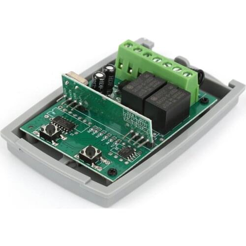 433Mhz Remote Control Switch for Light 2 channel Gate Door Universal Remote AC/DC 9V-24V Relay Receiver and Controller Module