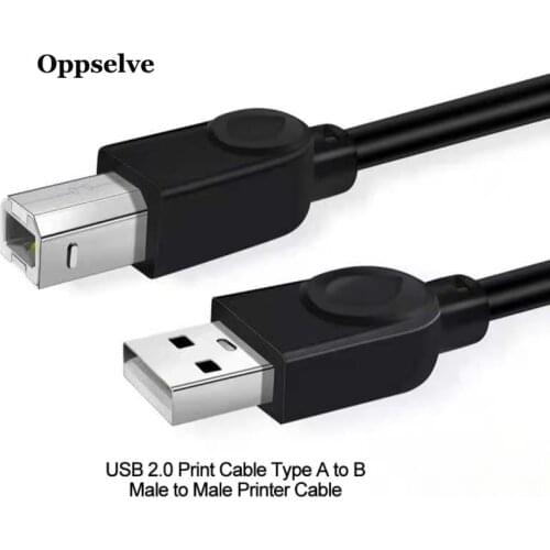 USB Print Cable USB 2.0 Type A Male To B Male Sync Data Scanner USB Printer Cable for Canon Samsung Hp 5100LE Epson Printer Cord