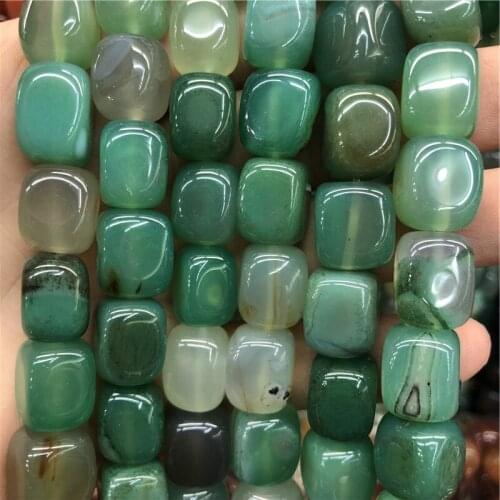 12*16mm, 38cm/String Charming Square Agate Beads Jewelry Made Into Bracelets And Necklaces For Women Gift Retail