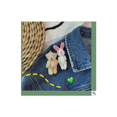 120pcs/lot DIY Simple Multi Rabbit Bear Brooch Hair Clips Cartoon Plush Hair Styling Tools Accessories HA967