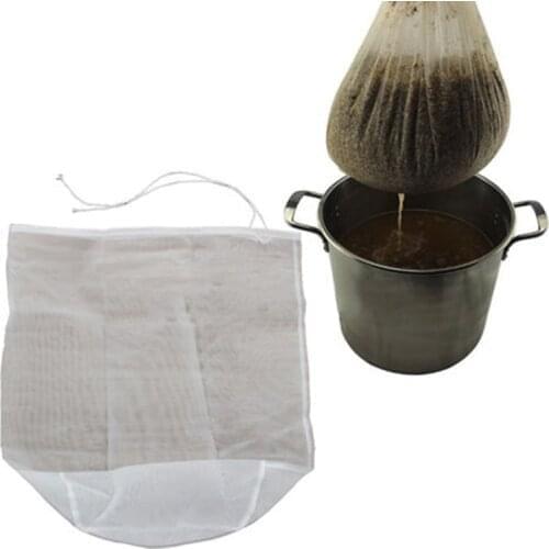2x 100/160/200 Micron Nut Milk Tea Fruit Juice Coffee Wine Nylon Straining Bag 20x30cm Fine Mesh Homebrew Filter Bags