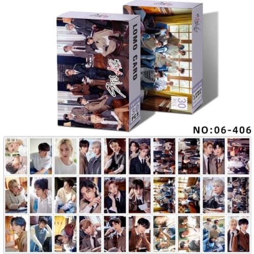 30pcs/set South Korean Groups Kpop stray kids monsta x seventeen Lomo Cards Poster HD Photo album card fans collection Fashiovn