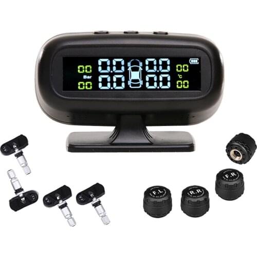 Car Tire Pressure Monitoring System Intelligent TPMS with 4 sensors tyre pressure monitor alarm kit