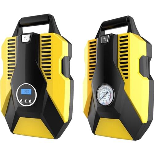Car Tyre Inflator Air Tool Portable Air Compressor Car Tyre Pump Automatic 12V Electric Air Pump Tyre Inflation Led Light