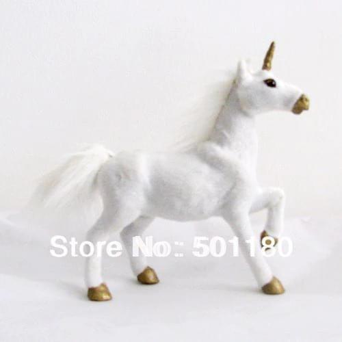 Free shipping unicorn handmade decorative horse ornament horse horned horse