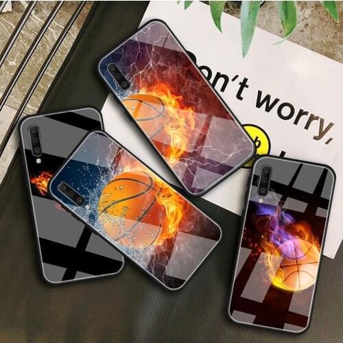 I love basketball Tempered Glass Case For Samsung Galaxy A 10S 10E 20S 20E 30S 40 50S 60 70 80 90 6 7 8 Shell