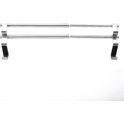 Kitchen Towel Holder Extendable Bathroom Towel Bar Stainless Steel Storage Hanger Rack Door Hook Shelf Bathroom Organizer Rack