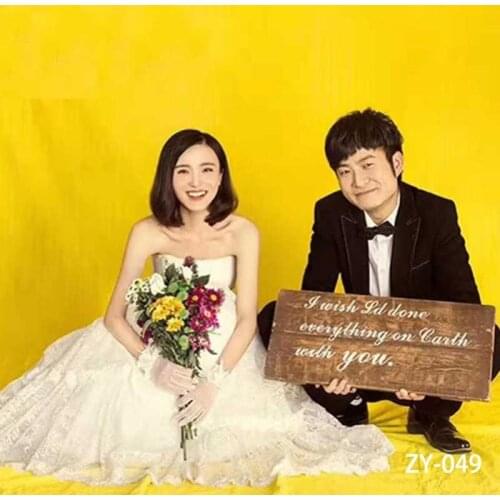 DAWNKNOW Vogue Pro Dyed Solid Yellow Muslin Photography Background Backdrop Pure Colour Personal Wedding Photo Studio 3x5M